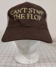 Bushnell Can't Stop The Flop Cap Hat Brown Mens Adjustable Embroidered Hunting