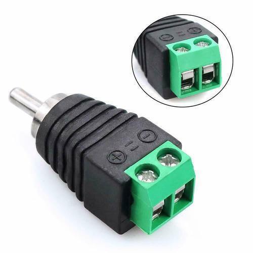 20pcs of Speaker Wire Cable to Audio RCA Male Connector Adapter Jack Plug - Afbeelding 2 van 6