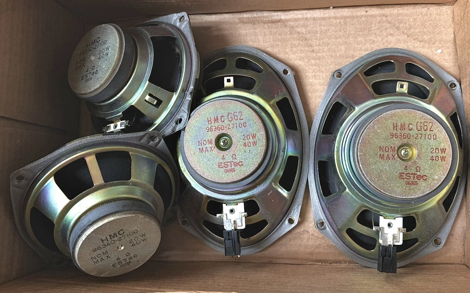 1997 - 2001 年四现代 Tiburon HMC 40W 音频扬声器 96360-27100,963440-27100 — 第 3/4 张图片