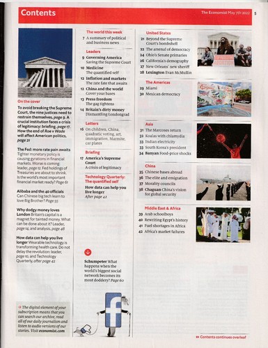 THE ECONOMIST ~ May 7-13, 2022 -- How to save the Supreme Court - Picture 2 of 6