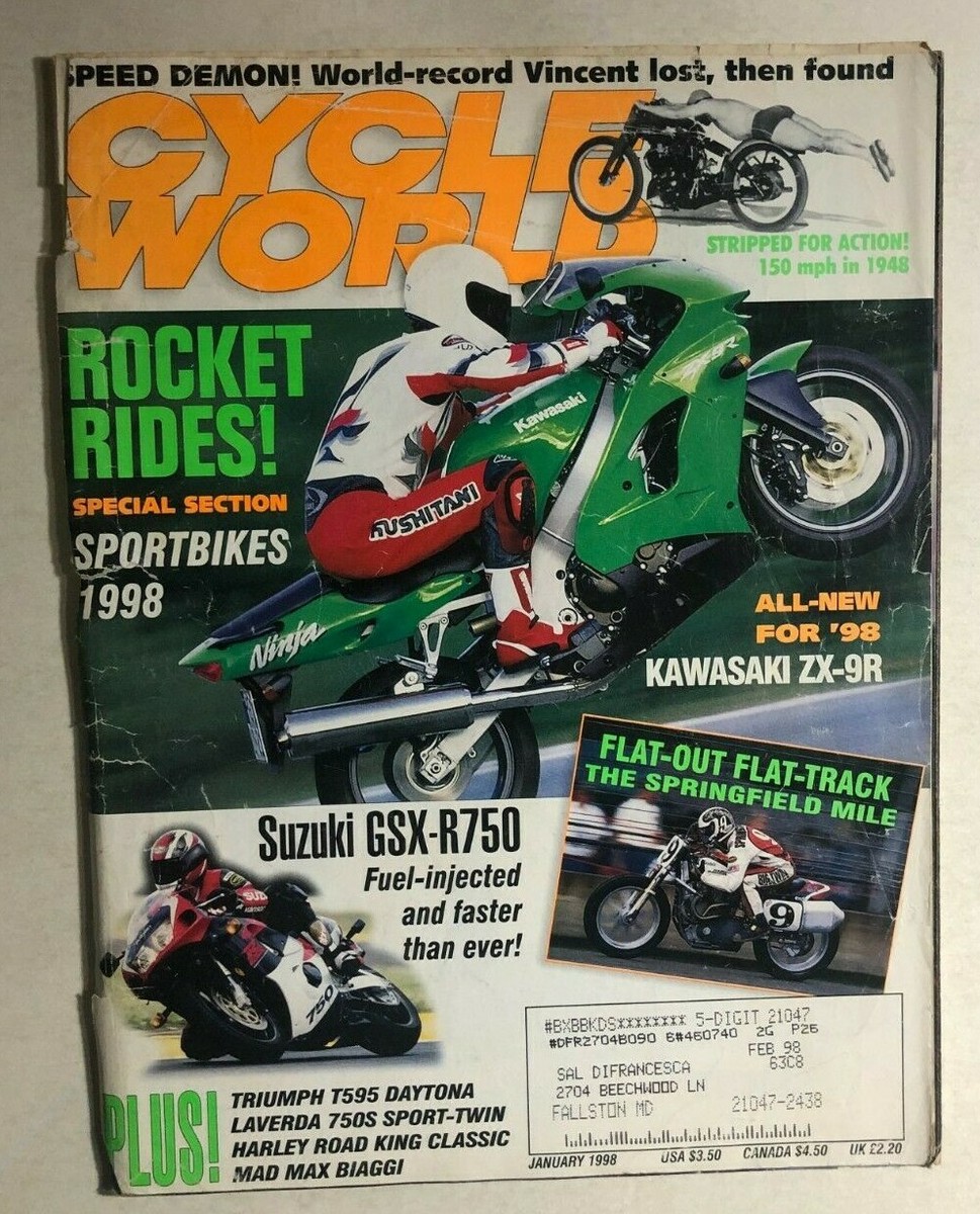 CYCLE WORLD motorcycle magazine January 1998 | eBay