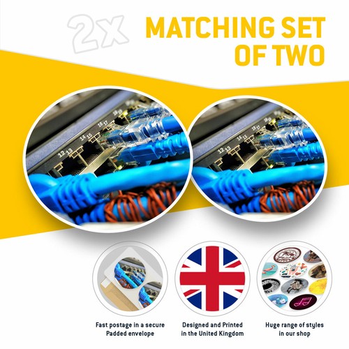 2 x Vinyl Stickers 25cm - Computer Technology Cables Cool Gift #21717 - 第 2/9 張圖片