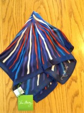 NWT Vera Bradley Neckerchief-Colbalt Stripe