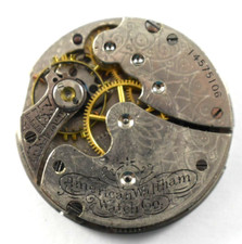 Vintage Waltham Seaside 0s 7J Hunting Pocket Watch Movement lot.fl