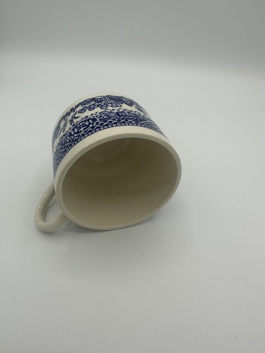 Vintage Blue Willow Tea Cup & Saucer Cobalt Design 3 Cup Coffee & Saucer Set - Picture 8 of 9