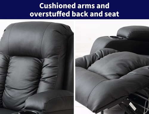 Levede Massage Chair Recliner Chair Armchair Heated Lounge Sofa Elder (Optional) - Picture 10 of 140