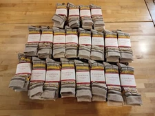 WHOLESALE BULK LOT OF 20 - Mens Club Room 4 Pack Crew Socks Dress Sock Brown