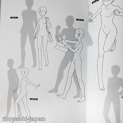 How to draw Girl's Poses 500 Illustration Technique Book Japanese Manga  Anime