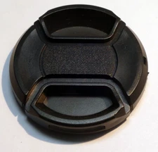 Front 49mm Lens cap snap on type   plastic black