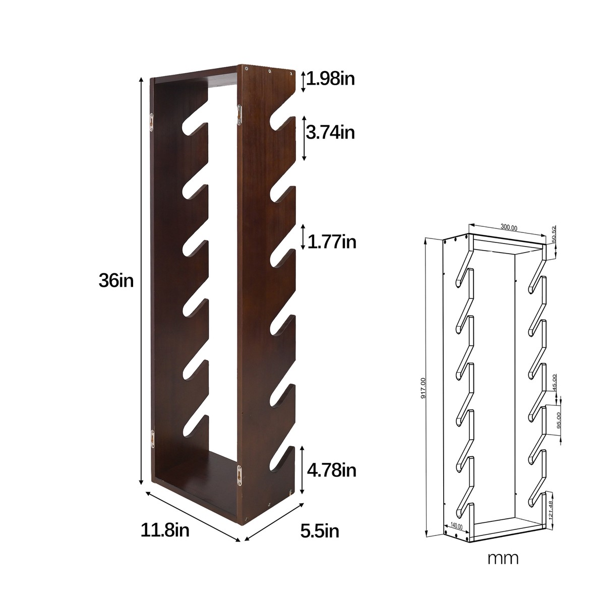 Storystore Skateboard Wandhalterung - Acryl Display Rack Mit Aufbewahrungshaken