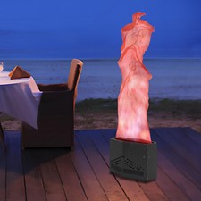 130W RGB 3in1 LED Fake Fire Light Stage DJ 3D Fake Flame Light Lamp Effect