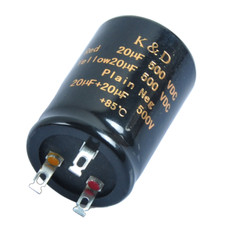 USA 2pcs Can Electrolytic Capacitor 20+20uf 500V for Guitar Tube Audio Hi-Fi Amp