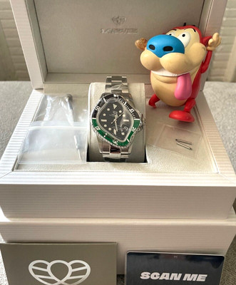 New Laarvee Sneakmart Emerald Green Crash Watch PEA001 Silver 
