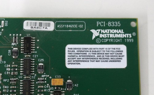 Cartes Interface National Instruments PXI-8335 / PCI-8335 MXI-3 Avec Câble Fibre - Occasion