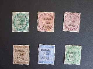 British East Africa Stamps 1895 96 Mounted Mint Stamps Of India With Optd CV£40