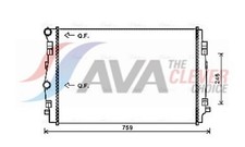 Motorkühler Wasserkühler AVA Clever Choice VNA2344 für 2 VW PASSAT B8 Variant 7