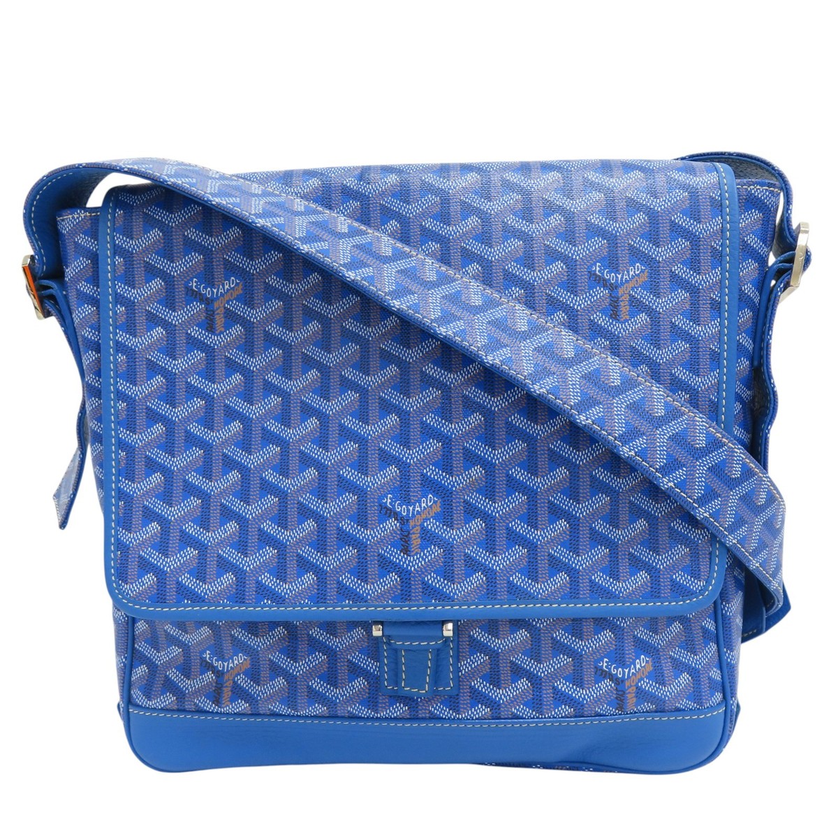 【正規品】GOYARD Grand Bleu MM Shoulder Bag GOYARD Grand Bleu MM Shoulder Bag Coated Canvas Blue | eBay