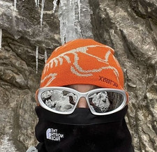 Arc'teryx Bird Head Toque Orange Merino Wool Winter Ski Beanie Hat NWT HOT
