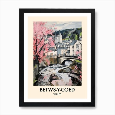 Betws Y Coed (Wales) Gemälde 2 Tra gerahmt Wandbild Poster Leinwanddruck Bild