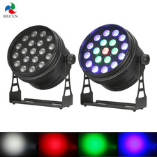 2pcs LED ZOOM PAR CAN 19x12w RGBW 4n1 Led Par Light 3 Rings DJ Show Stage Lights
