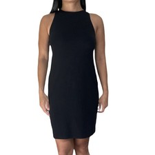 Zara Knit Women’s Sleeveless Dress, Size Small, Black