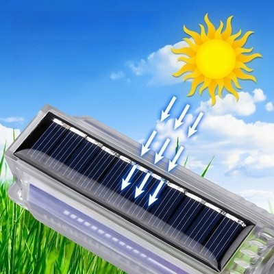 LED Taschenlampe 20W Wiederaufladbar Solarbetrieben USB-C Anschluss Teleskop Zoo