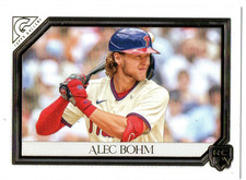 ALEX BOHM MLB ROOKIE CARD 2021 TOPPS GALLERY #122