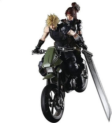 Final Fantasy VII Remake: Cloud Strife, Jessie and Motorcycle Arts Kai Figure