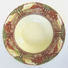 Antique Myott & Son ENGLAND'S COUNTRYSIDE 7-7/8" Rimmed Soup Bowl