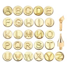 28pcs Wood Burning Kit, Letter Wood Burner Tool Alphabet