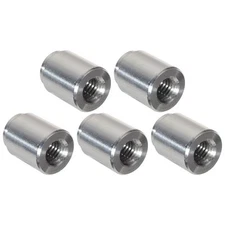 ICT Billet FM0812BUNG-5; Weld On Bung, Aluminum, M8-1.25mm female, 5pcs