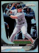 2020 Panini Prizm Sheldon Neuse 46 Silver Prizm RC Oakland Athletics