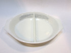 Old 1958 Pyrex 12" Oval Barbed Wire 1.5 qt Divided Casserole w Clear Glass Lid — photo 4
