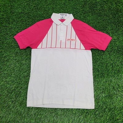 Vintage 90s Jockey Polo Shirt Womens XS/S 17x25 Two-Tone USA