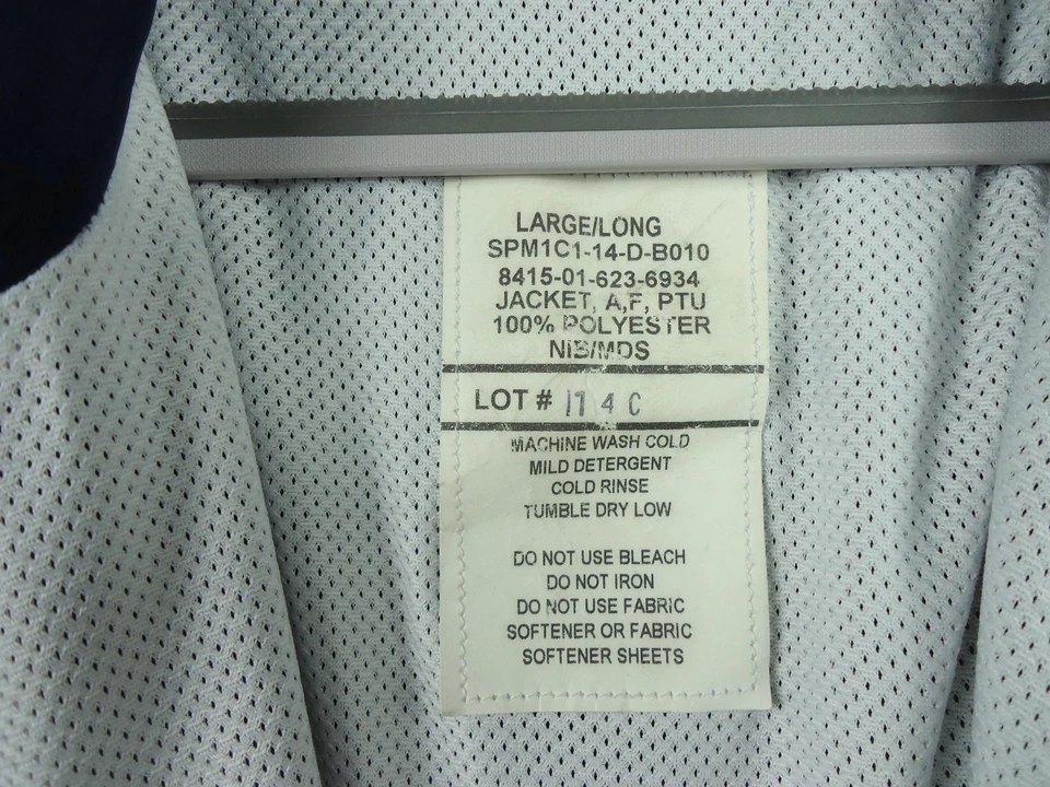 US Air Force PTU Chándal Chaqueta Pantalones Cortos Hombres LG/L Conjunto Reflectante USAF A/F Foto 3 de 4