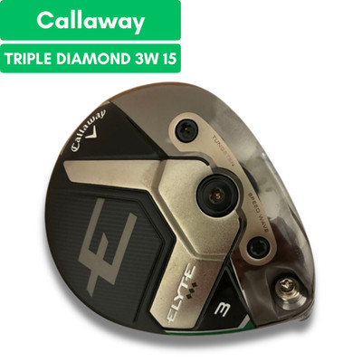 Callaway ELYTE TRIPLE DIAMOND 3W 15* Fairwayholz Kopf Rechtshand GEBRAUCHT D6006