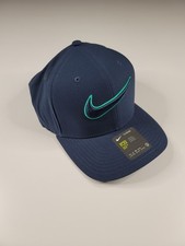 Nike Men's Golf Hat Classic99 Navy Blue Size S/M Fitted Swoosh Flex Dri-Fit New