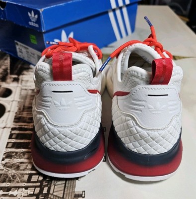 Adidas ZX 2K Boost Gradient Fade Sole White Red Navy #FZ4640 Men's