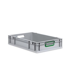 aidB Eurobox NextGen 2.0-Griffe offen-Gr&uuml;n-600x400x120mm - 1 St&uuml;ck