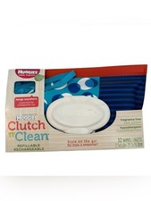 Huggies Clutch 'n Clean Refillable Wipes Holder Blue Polka Dots  Stripes
