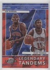 2021 Contenders Optic Red Cracked Ice Prizm Joe Dumars Isiah Thomas #16 HOF 1d0h
