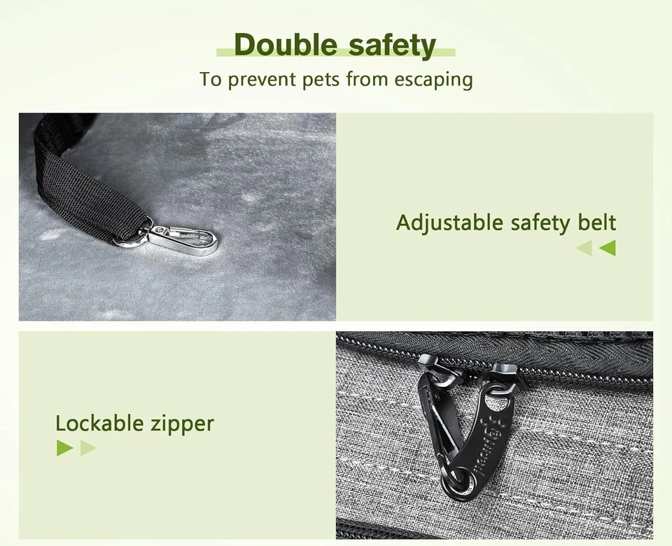 Pecute Haustier Rucksack mit Netzfenster XL für 6-10 kg, Tragbare und Faltbare - Bild 4 von 4