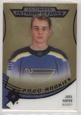 2020-21 Upper Deck Ultimate Collection Introductions Gold 38/49 Joel Hofer 0p96
