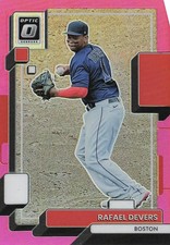 2022 Donruss Optic #190 Rafael Devers Pink Prizm Boston Red Sox