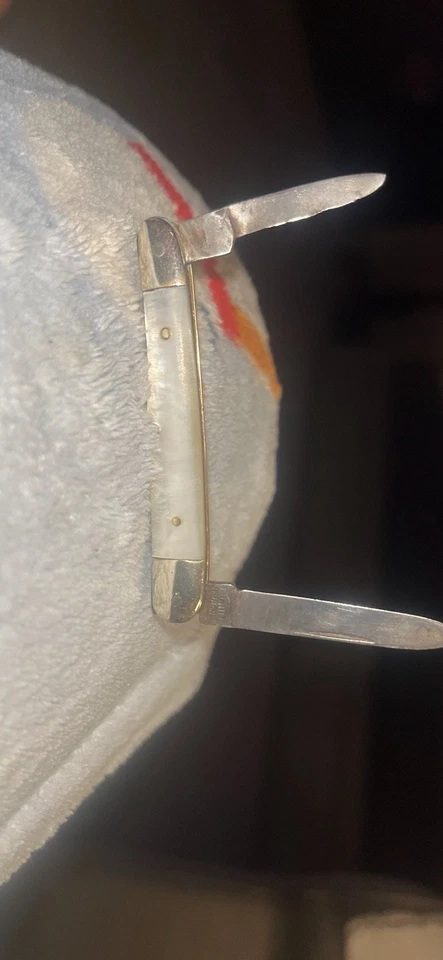 H.H.Hill Germany Pearl Handle Two Blade Pen Knife Vintage - Image 4 of 4