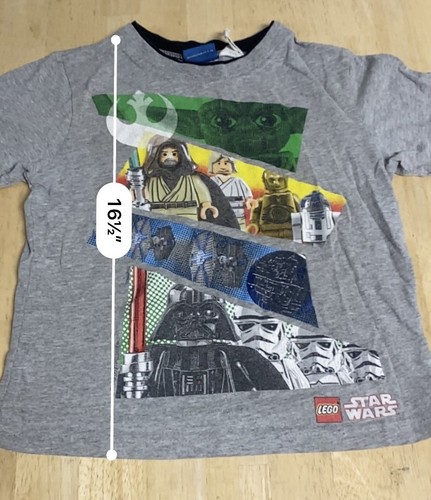 Lego Star Wars Shirt 2010 Kids XS 13x16.5 Yoda Darth Vader Death Star Preowned - Picture 4 of 9