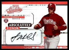 2002 Playoff Absolute Memorabilia Absolutely Ink Jason Michaels Auto