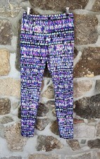 L.L. Bean Girls Tech Legging Pants Size 16 Purple 28" Inseam Pull On Stretch