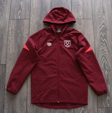 SIZE YOUTH L 152 cm. UMBRO WEST HAM UNITED HOODED TRACK TOP JACKET FULL ZIP