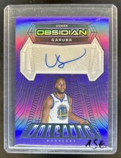 2023-24 Obsidian Usman Garuba Volcanic Signatures Purple Flood Auto #/49